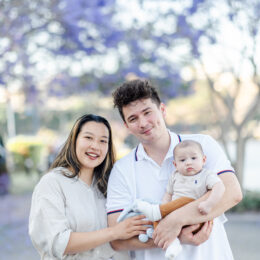 Brisbane Jacaranda Family Photoshoot Best Jacaranda Photographer